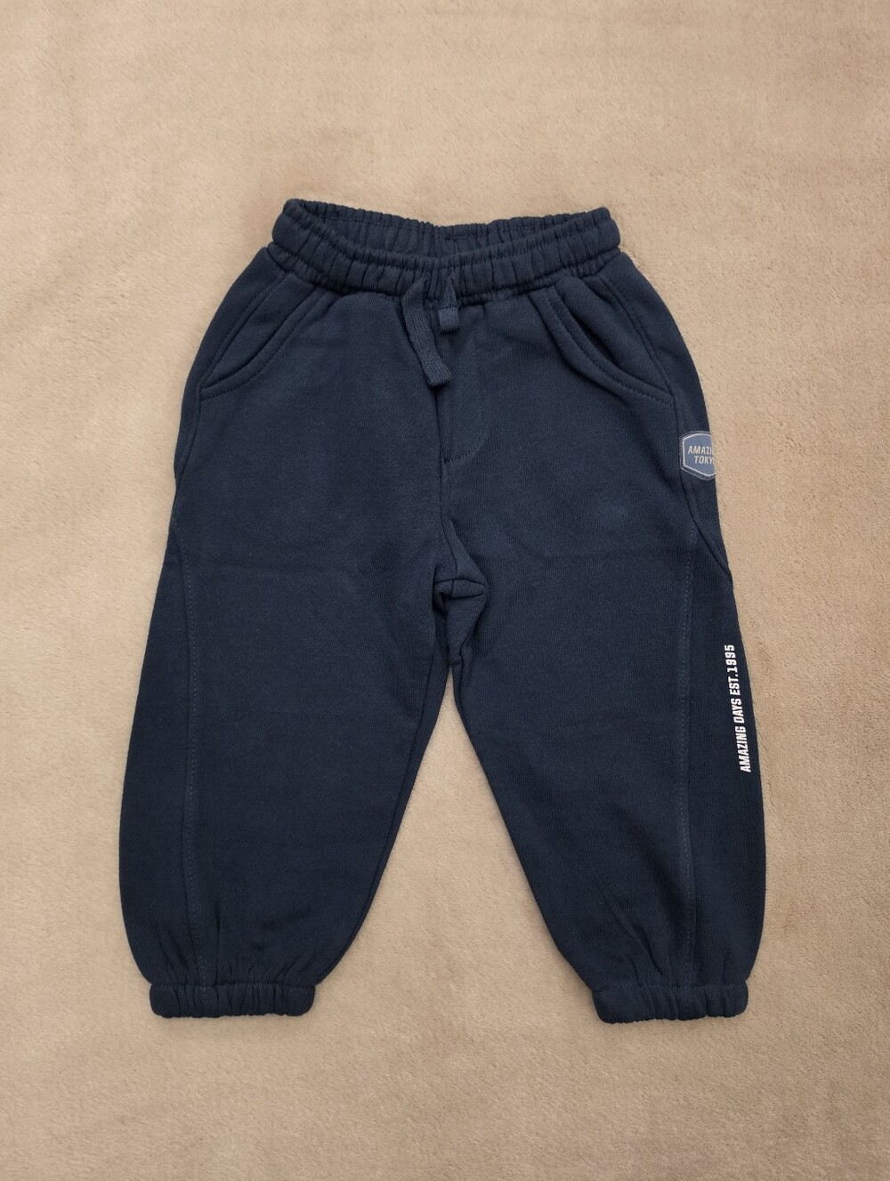 Zara Boy Navy "Tokyo 75" Sweat Pants Size 3